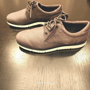 Tom's Men's Gray Navi Oxford TRVL Lite Lace-Up Classic‎ Casual Preppy Sz12